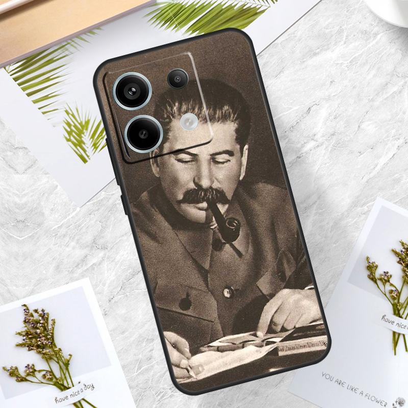Russian Commander Stalin Case For Xiaomi Redmi Note 13 14 Pro 12 11 10 15 Pro Plus Redmi 15 10C 12C 13C 14C 15C Cover