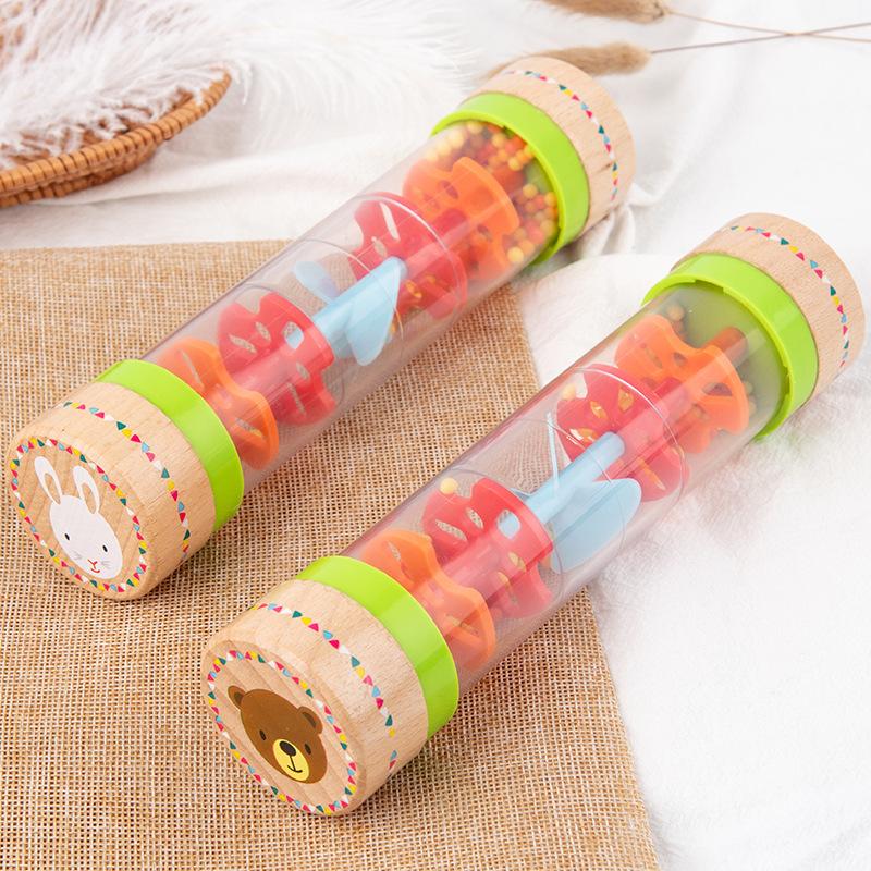 Cpc Ce Rain Sound Emulator Rainbow Hourglass, Orff Rain Sound Tube Musical Instrument Sand Bell Early Education Music Lesson Teaching Aids