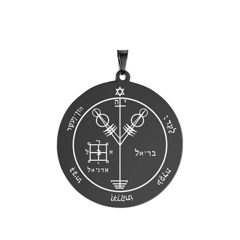 Dawapara Pentagrama lui Jupiter Talismanul lui Solomon Dobândirea Gloriei și a Bogățiilor Pandantiv DIY pentru Colier Accesorii din Oțel Inoxidabil