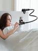 1PC Mobile Phone Clip On Stand, Bedside Mobile Phone Stand with 360 Degree Rotating Plastic Stand,suitable for Table and Bed