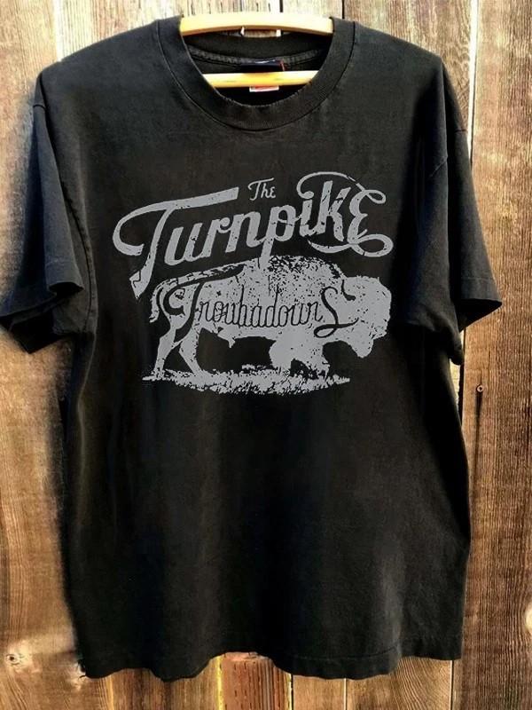 Remake Turnpike Troubadours Western Graphic Black Unisex T shirt Vtg S-5XL Unisex T-Shirt XXXXL