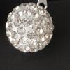 Earrings Rhinestones Inlaid Exquisite Metal Round Ball Dangle Huggie Earrings for Party