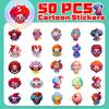 50 Funny Clown Stickers Circus Hip-hop Clown Doodle Stickers Cartoon Graffiti Suitcase Stickers