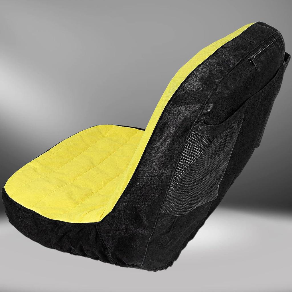 Upgrade Large Seat Cover LP92334, Riding Lawn Mower Cushioned Waterproof Seat Cover Up To 18" High Perfectly Fits For John Deere Mower & Gator Seats,