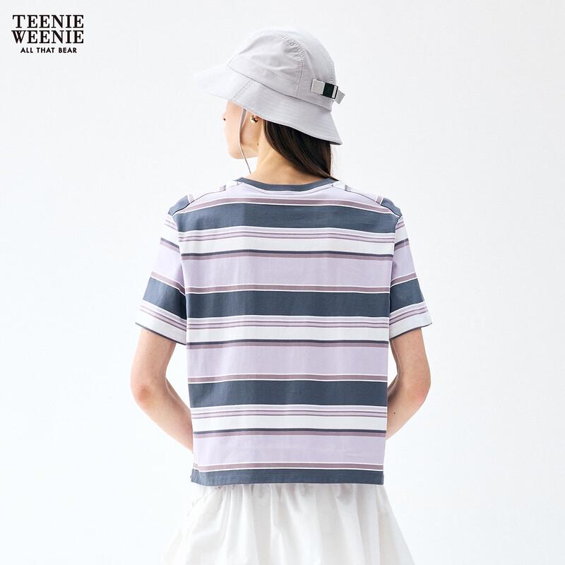 Teenie Weenie Bear Cartoon Stripe Women's T-Shirt