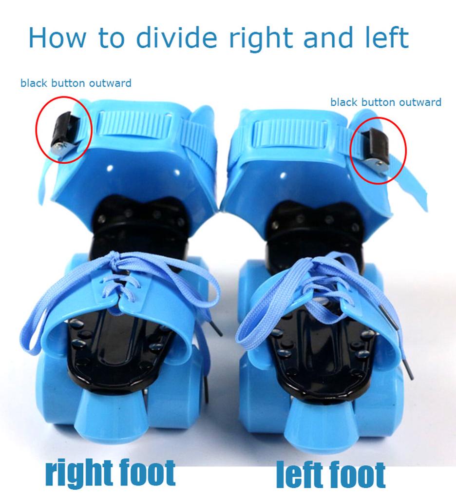 Roller Skates Shoes 4 Wheel Skating Shoes Adjustable rollerskating for Teenager