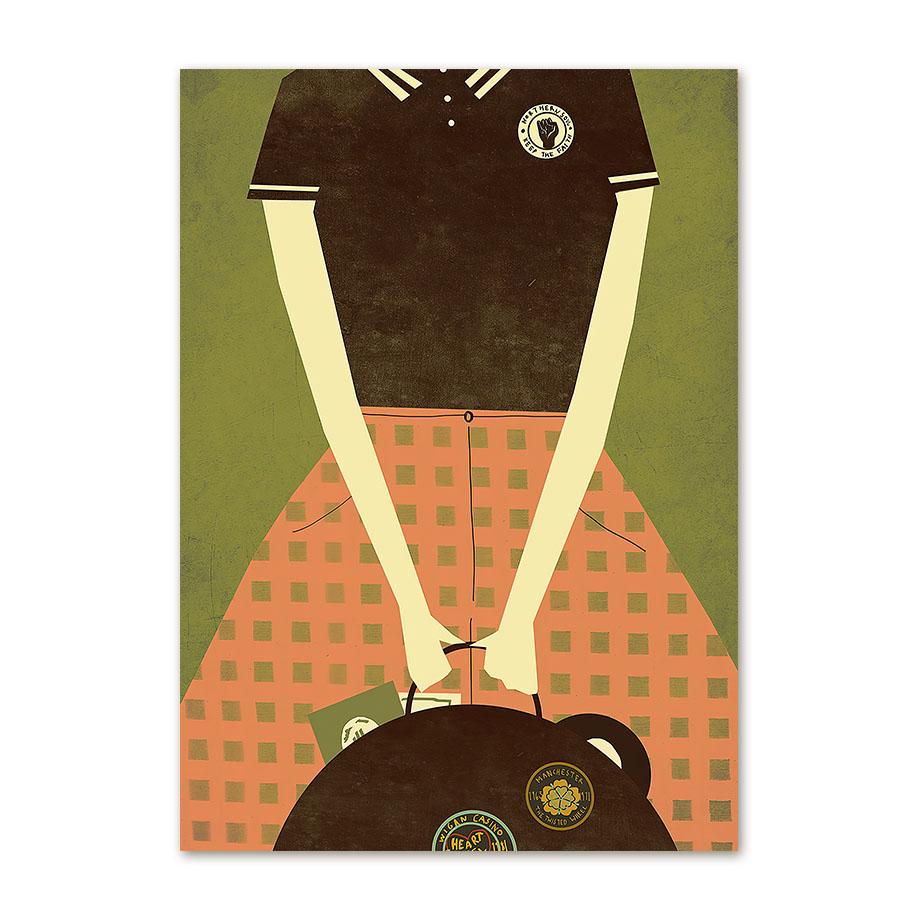 Dancing Couple Illustration Card Northern Soul Girl Wall Art Canvas Painting Nordic Posters Prints Pictures Living Room Decor