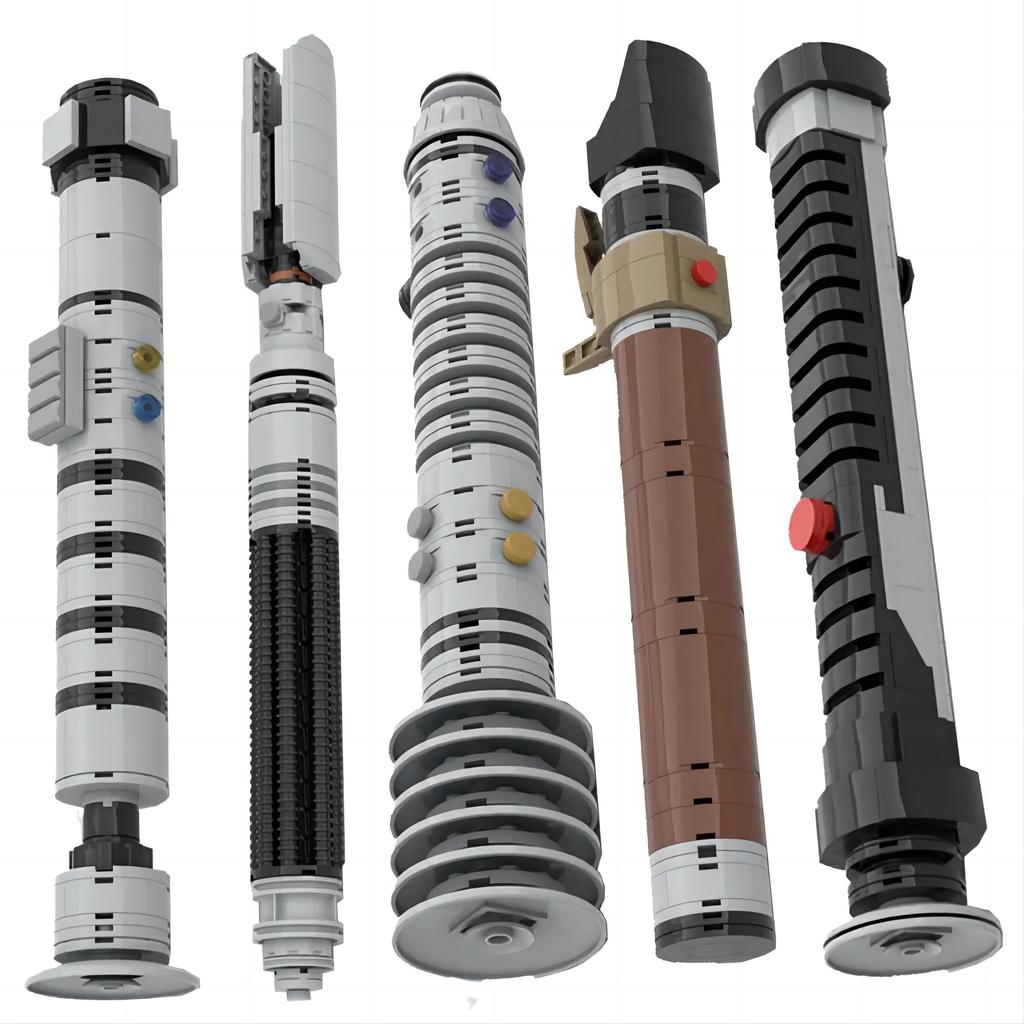 Model Space Movie Figures Weapon Lightsaber Hilt Sets Building Blocks Toys for Children Gift