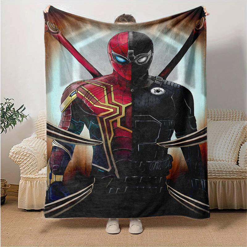 1pc Spiderman Spiderverse Marvel Soft Throw Blanket Flannel All Season Light Weight Living Room/Bedroom Warm Blanket. M731060