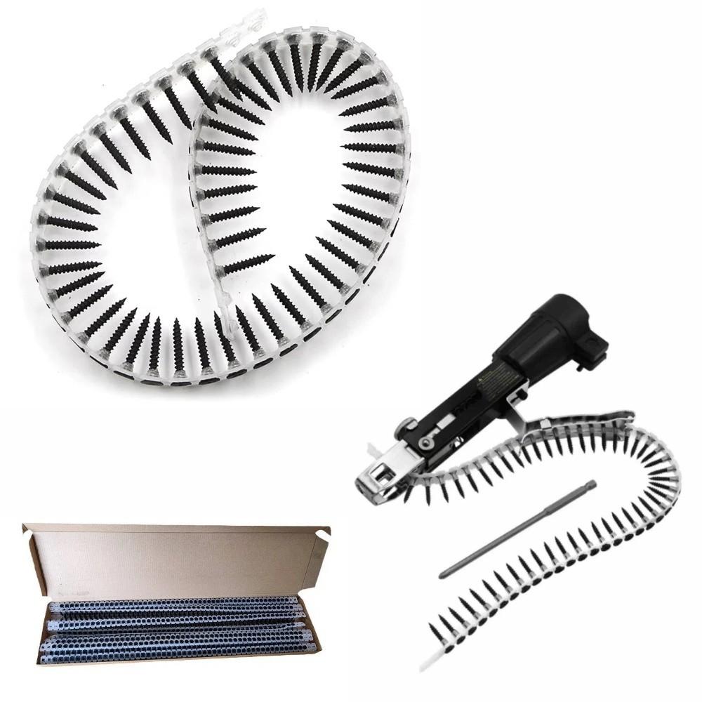 1000Pcs Collated Screws Self-Tapping Screws Cross Slot Wall Screws for Electric Drill
