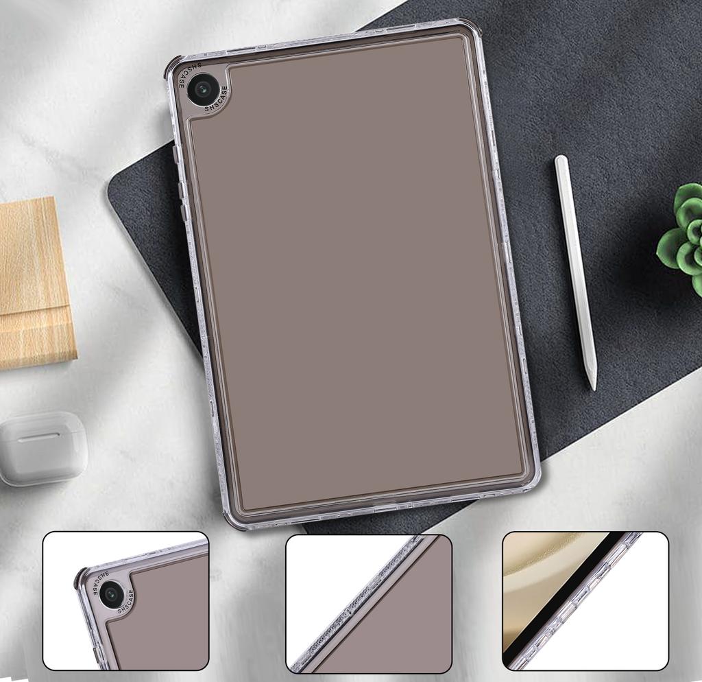 Für Samsung Galaxy Tab A9 Klare Hülle 3 in 1 PC+TPU Stoßfeste Tablet-Hülle