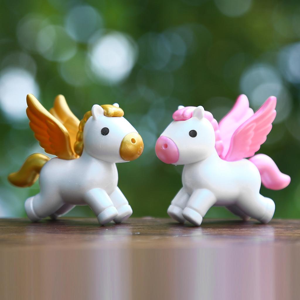 Unicorn Figurine Set Pvc Miniature Toys Creative Diy Collectible For Kids And Teens
