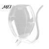 Bar Cocktail Glass Vampire Shape Wine Glasses, Transparent with Drinking Tube, Novelty Long Mouth Cup for Wine, Champagne, Juice, Home, Bar,