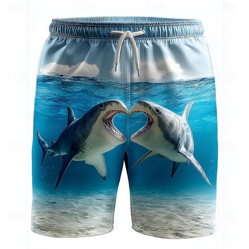 Men's Animal Tiger Swim Trunks Swim Shorts Board Shorts Mid Waist Streetwear