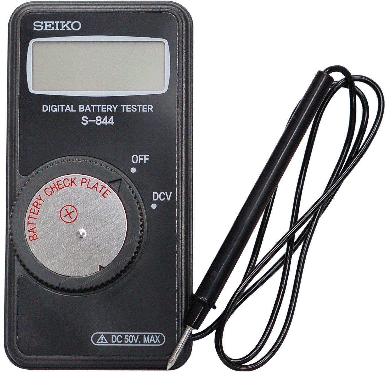 

SEIKO Инструмент для часов Цифровой тестер для измерения напряжения батареи SE-S-844 чёрный