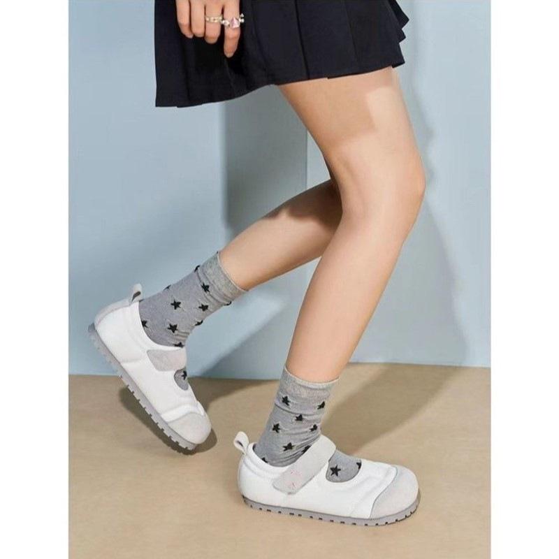 Niche Design Women's Shoes 2025 Spring and Autumn New Velcro Casual Flat Mary Jane Versatile Single Shoes