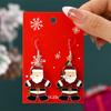 New Fashion Soldier King Pendant Earrings for Women Cute Animal Koala Rhinestone Bells Drop Earring New Year Holiday Jewelry