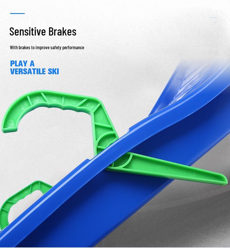 Adult Snowboard Sled with Steering Wheel and Brakes