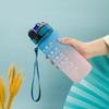 Botella de agua esmerilada degradada sin BPA con pajita – Vaso portátil Bounce para estudiantes