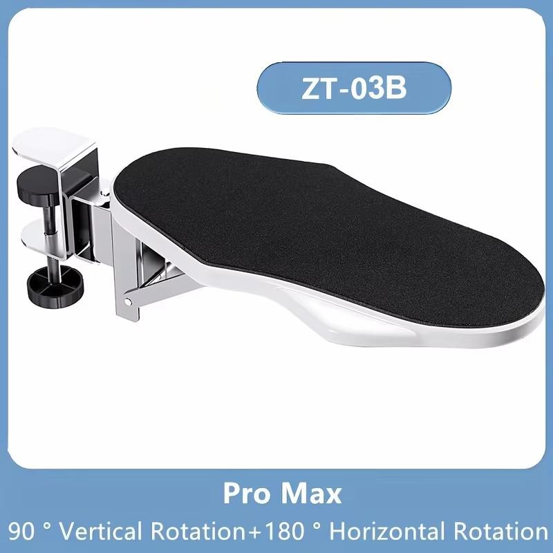 Adjustable Ergonomic Arm Rest - Foldable Desk Extension with Rotating Wrist Pad for Home & Office Comfort Wrist Rest Support 1pc
