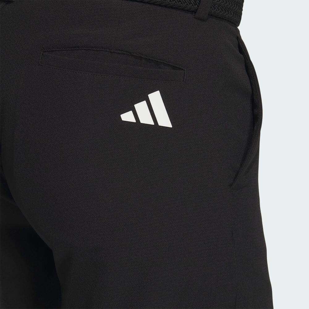 Adidas Front Zipper Logo Print Fitted Mid Waist Casual Shorts Men Shorts Black IN6564