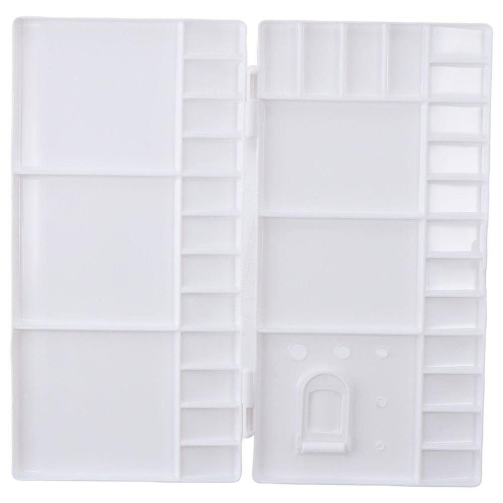 

Коробка с палитрой белых пигментов, большой складной лоток для акриловых и масляных красок, 28 лунок для смешивания гуаши