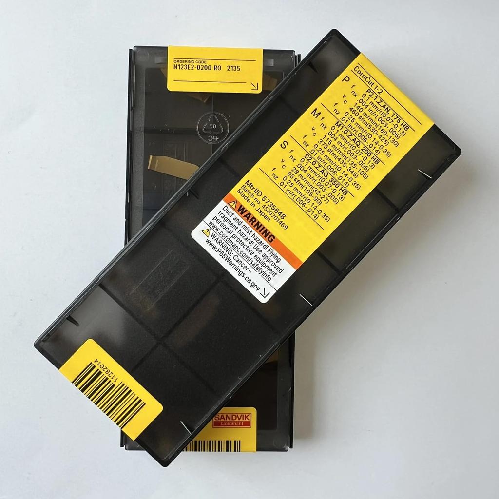 Original Sandvik / N123E2-0200-RO 2135 /CNC Lathe Carbide Blade Tool 10 Pcs