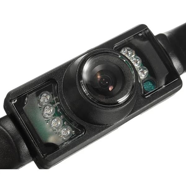 7" Car LCD TFT Monitor Mirror + 7 LED IR Waterproof Reverse Car Rearview Parking Backup Camera Kit