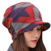 LEX STANDARD Summer Knit Hat with Star Neck CH053 Women's Pattern, 2-Way Warmer, (4 Wine)