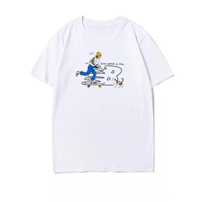 Sommertrend 2025 Neue Marke Herren- und Damen-Kurzarm-T-Shirt High-End-Modemarke 100% Baumwolle Bedrucktes T-Shirt
