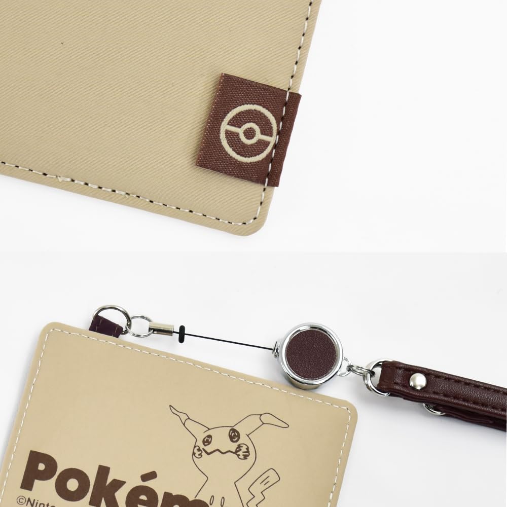 Pass Nylon with Card and Wakkanezumi Pokémon Case, Reel, Case, Pikachu, Umbreon, Mimikkyu,