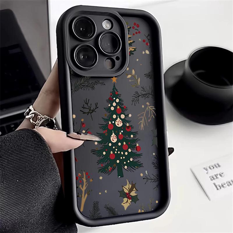 Merry Christmas Tree Silicone Phone Case for Xiaomi Redmi Note 14 13 12 11 Pro Plus 4G 5G 12S 11S 10S 10 9 9S 8 14C 13C Cover