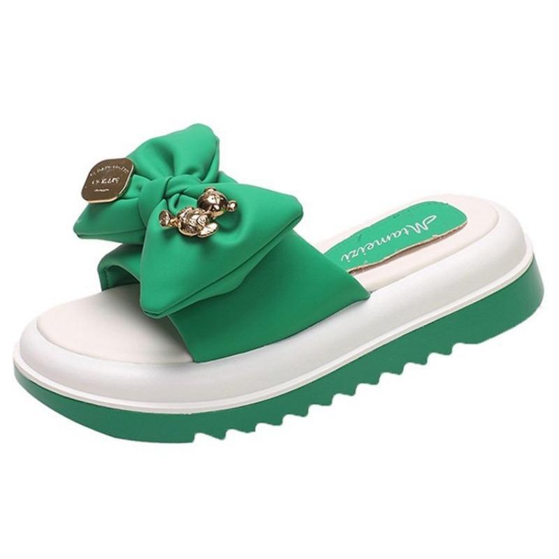 Fashion New Women Chunky Rhinestone Butterfly Slippers Flip Flops Holiday Beach Women Sandals Indoor Outdoor Ladies Party Sandals Mujer