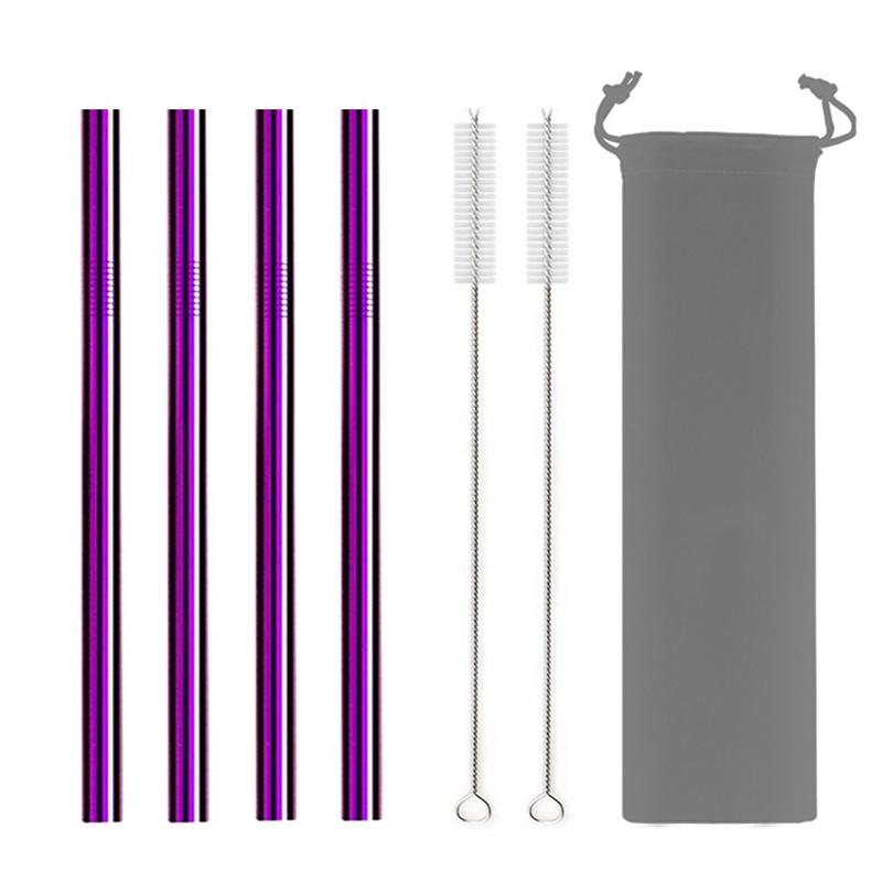 12mm Metal Boba Straws Reusable Bubble Tea Straws Reusable Jumbo Smoothie Straws 304 Stainless Steel Cocktail Drinking Straws