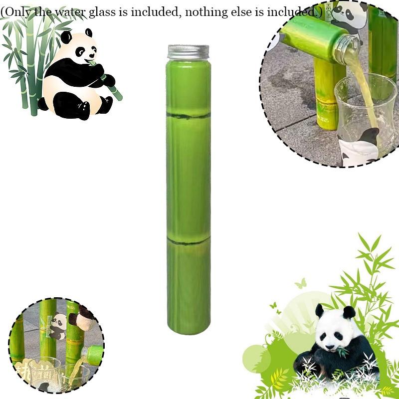 400ml Pet Plastic Bamboo Design Tumbler For Outdoor Sports And Drinks