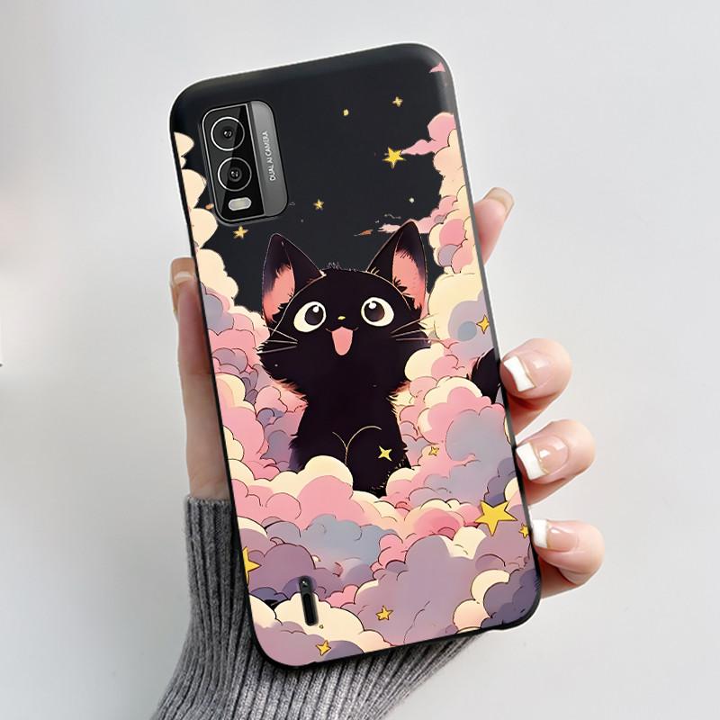Phone Case for Nokia C210 C110 C300 Cases Luxury Dragon Cute Cool Boys Girls Black Soft TPU Protective Cover Shockproof Fundas