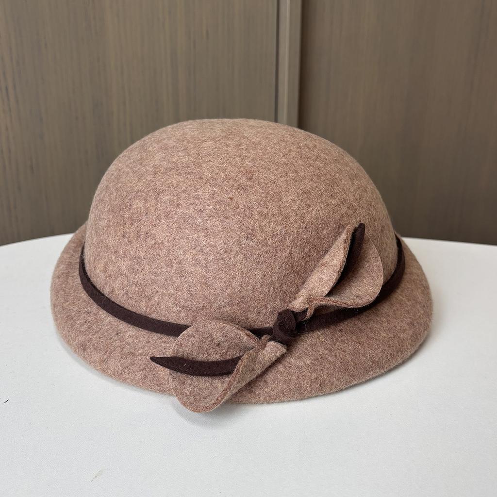 Autumn Winter Vintage Casual Wool Short Brim Beret Hat