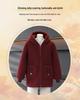 2025 Fashionable Sherpa Coat for Middle-aged & Elderly Women - Stylish, Cotton-Padded Jacket
