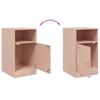 Pink Nightstand 34.5 x 39 x 62 cm Steel
