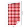 Red Checkered Wallpaper Coral, Red and Light Gray 50x1000