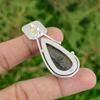 Daughters Day Deal 925 Silver Pear Natural Labradorite Third Eye Chakra Pendant