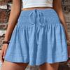 Lace Up Sports Shorts Skirt Drawstring Beach Short Casual Women's Short Beach Outfit