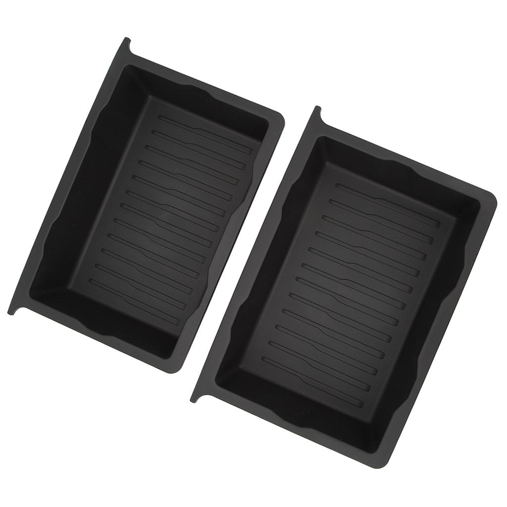 2 Pcs Under Seat Storage Box Underseat Organizer Container Tray Replacement for Tesla Model Y 2020‑2023