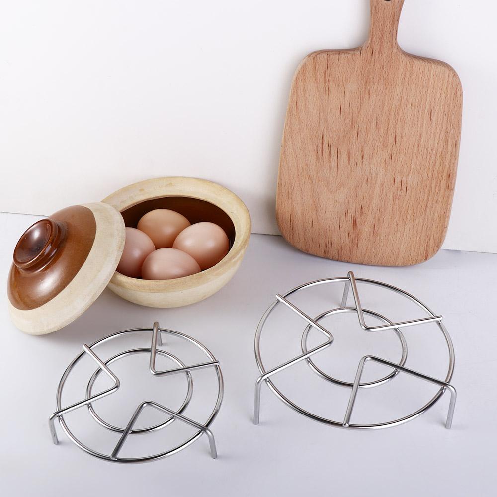 Heat Resistant Cookware Stainless Steel Egg Steamer Rack Steamer Trivet Stand Steaming Tray