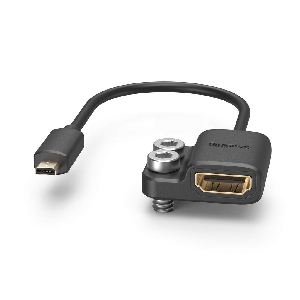SmallRig Micro To Micro Adapter Cable for A7R IV A7RIII A7III A7II HDMI-D HDMI-A Adapter, HDMI-DM (Male) & HDMI-AF (Female) & & & & A7RII, X-T2 &