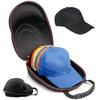 Glamgen Hard Hat Case for Baseball Caps, Hat Carrier Travel Case with One Black Baseball Cap and Adjustable Shoulder Stra
