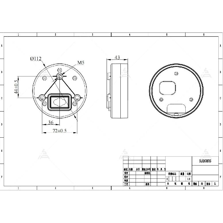 SiAECOSYS 3,6-дюймовий TFT SCJ3622-A Круглий регульований дисплей-спідометр для електричного мотоцикла Протоколи CAN BUS та One-Lin