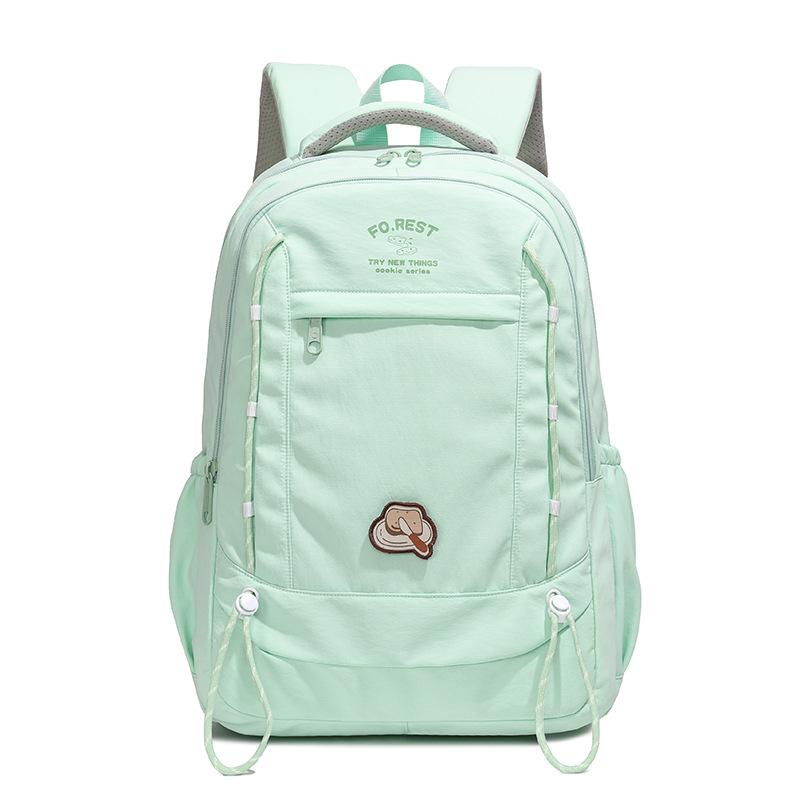 Contrast Color Schoolbag Lightweight Travel Backpack Large Capacity Backpack