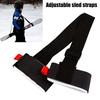 Outdoor Ski Fixed Strap Hand-Held Double Board Ski Strap Snowboard Shoulder Straps Adult Sled Shoulder Straps Ski Accessory
