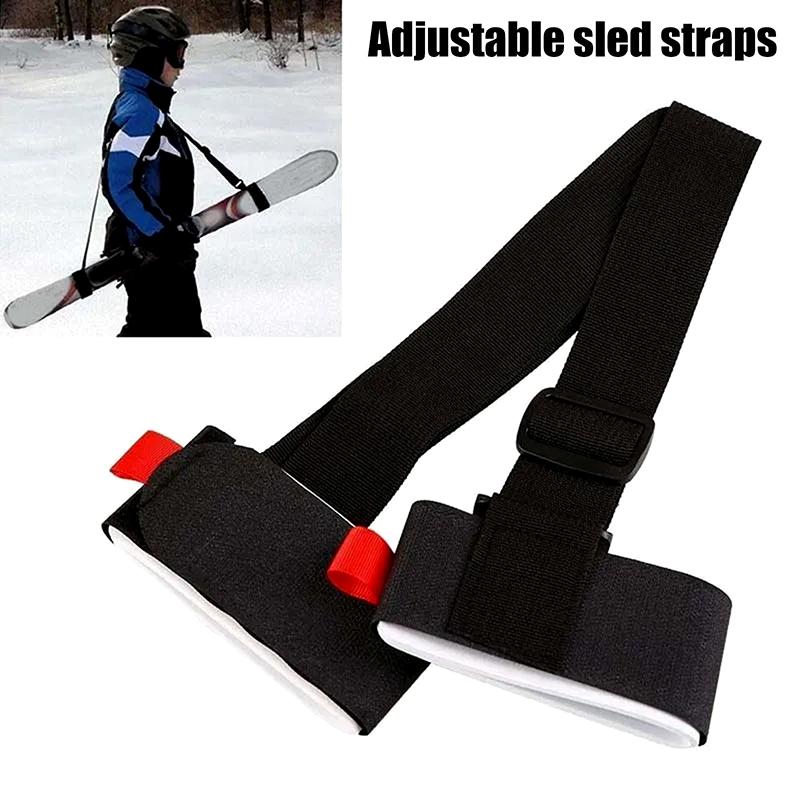 Outdoor Ski Fixed Strap Hand-Held Double Board Ski Strap Snowboard Shoulder Straps Adult Sled Shoulder Straps Ski Accessory